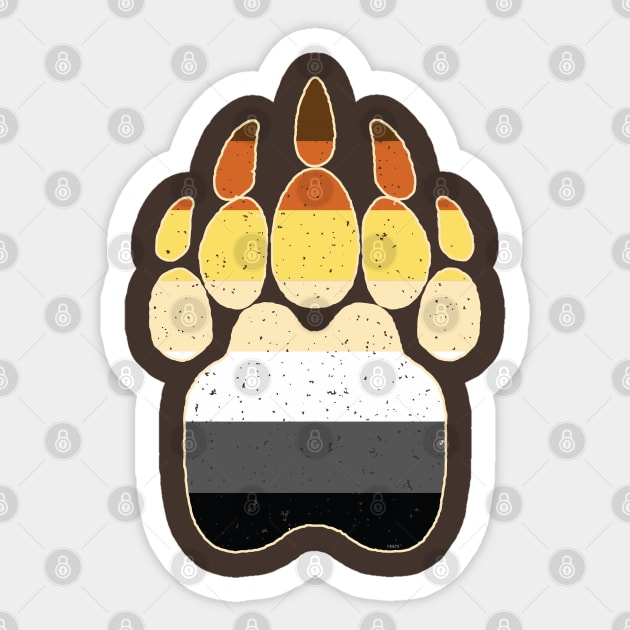 Bear Brotherhood Flag Paw Gay Pride Sticker by creative